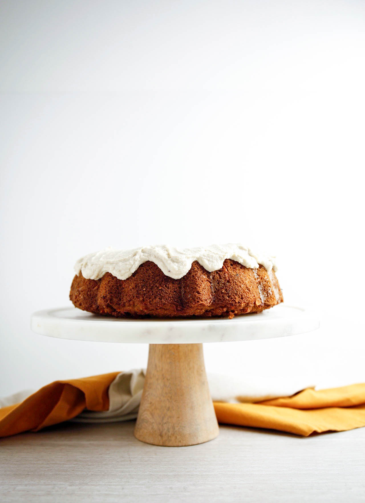 Sweet Potato Bundt Cake with Cashew Buttercream – Love, Chef Laura