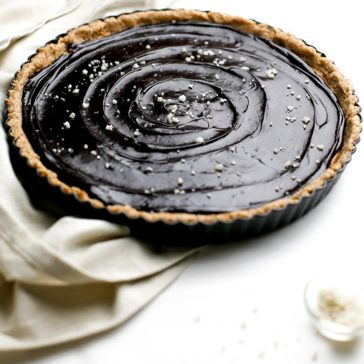 NoBake Chocolate Almond Butter Tart (vegan & Paleo) Love, Chef Laura