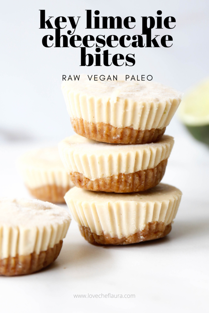 pinterest graphic of key lime cheesecake bites