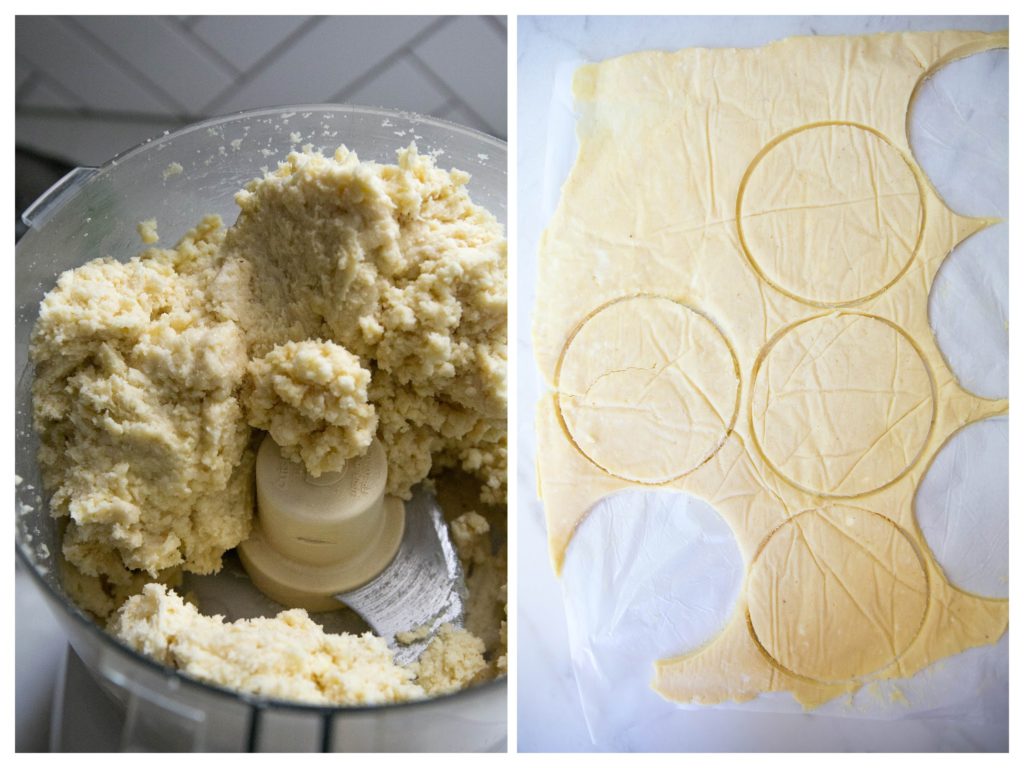 pie dough being made