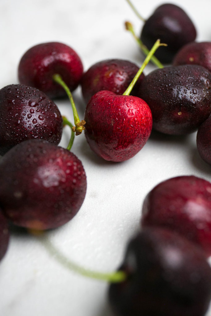 unclose photo of cherries