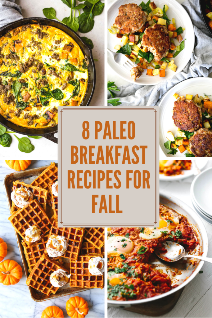 8 paleo breakfast recipes for fall collage