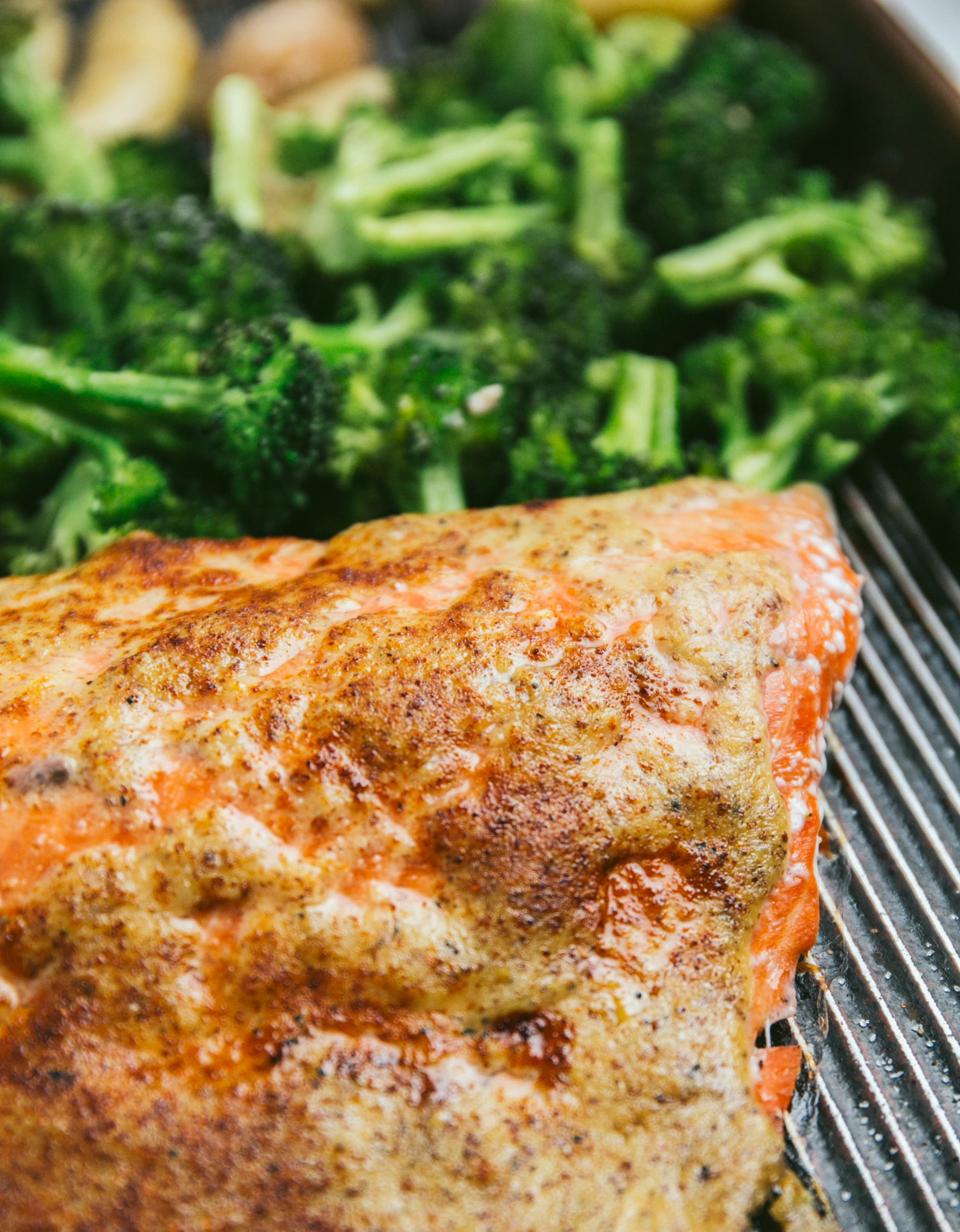 HoneyMustard Sheet Pan Salmon (Paleo) Love, Chef Laura