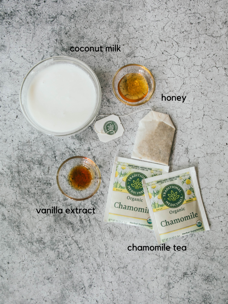 chamomile tea latte ingredients