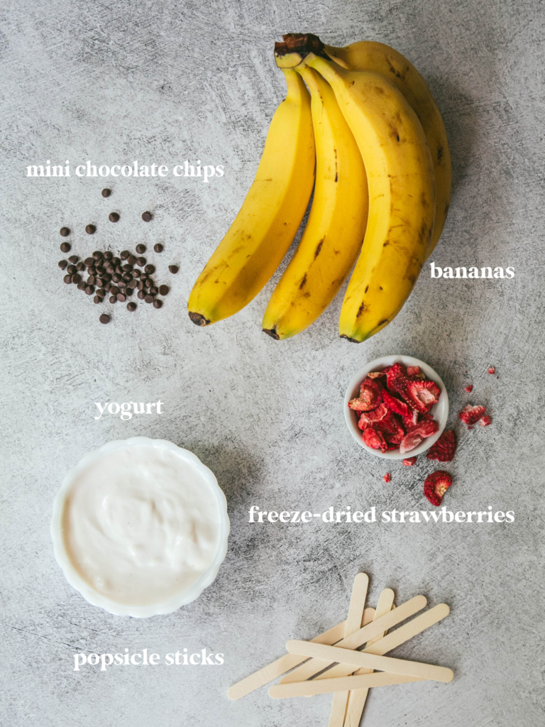 frozen yogurt banana popsicle ingredients